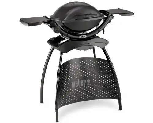 Elektrostandgrill Weber Q 1400 mit tragbarem Stand und Grillfläche