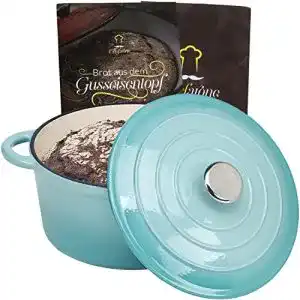 Gusseisen-Topf 24 cm Chefarone mit Deckel und 3,5 L Volumen