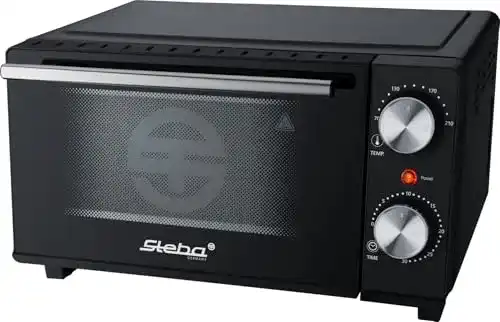 Steba Mini Backofen mit 9 Litern Volumen und Ober- und Unterhitze