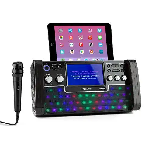Karaoke-Anlage Auna DiscoFever LED Edition für gesellige Abende