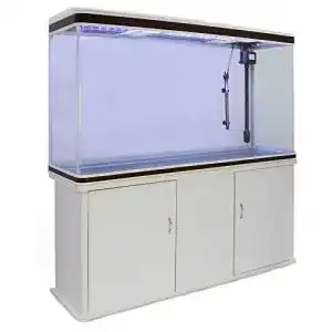Aquarium 300 Liter von Monster Shop mit Unterschrank und LED-Licht