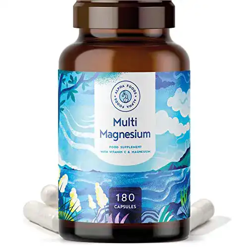 Magnesium Tabletten Alpha Foods Multi Magnesium 180 Kapseln