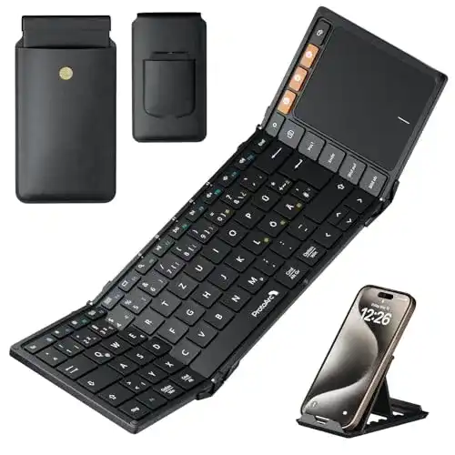 Faltbare Bluetooth-Tastatur ProtoArc XK01 TP mit Touchpad
