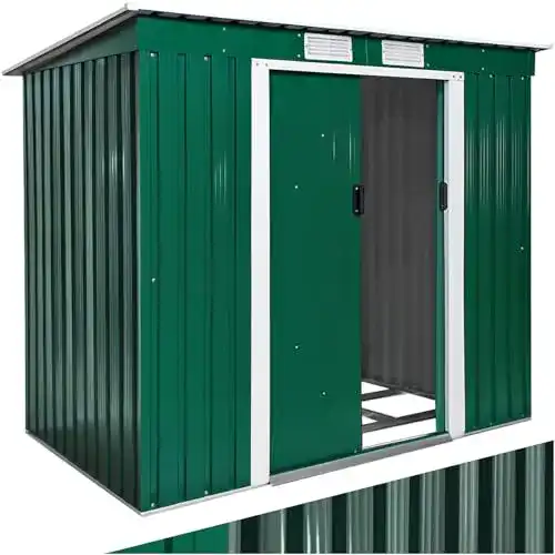 Gartenhaus Metall tectake 404521 Metall Gerätehaus für den Garten