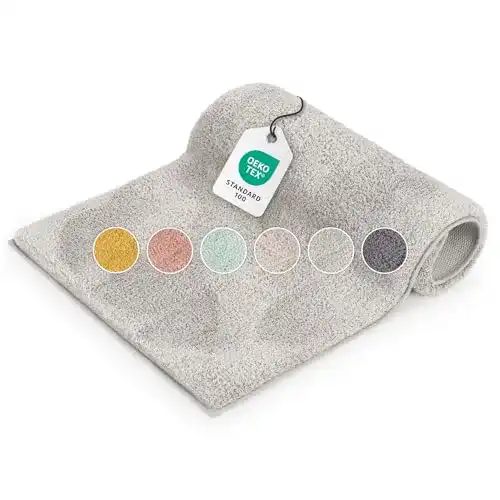 Blumtal Badematte 50×80 cm Hochflor mit Oeko-TEX Zertifizierung
