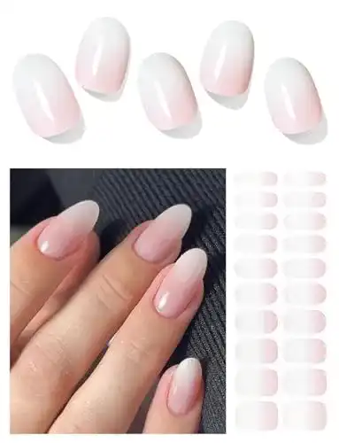 Nagelfolie Wahrshein 20 Jelly Pink Ombre UV Gel selbstklebend