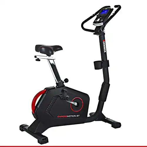 Hammer Ergometer Cardio Motion BT – Leises Fitnessfahrrad für Zuhause