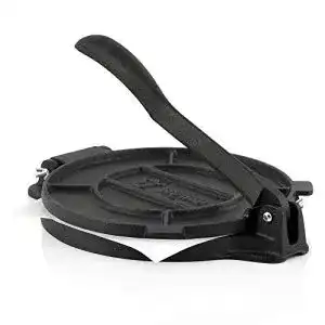 Tortilla-Presse aus Gusseisen von Bbq-Toro mit 25 cm Durchmesser