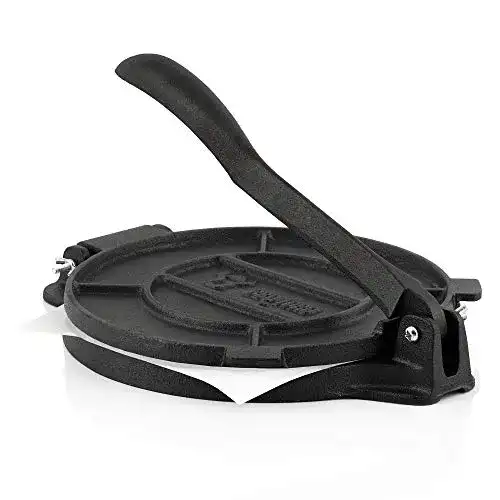 Tortilla-Presse aus Gusseisen von Bbq-Toro mit 25 cm Durchmesser