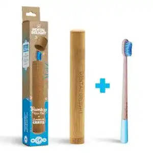 Reisezahnbürste Dental Delight mit Bambus Reise-Etui