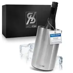 Weinkühler für Wein, Champagner und Sekt aus Edelstahl