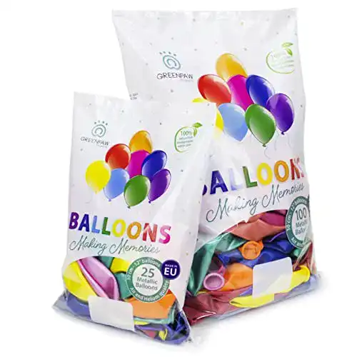 Luftballons gemischte Farben aus Naturlatex von Green Paw Products