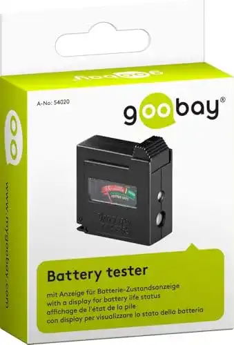 Batterietester Goobay 54020 für verschiedene Batterien und Akkus