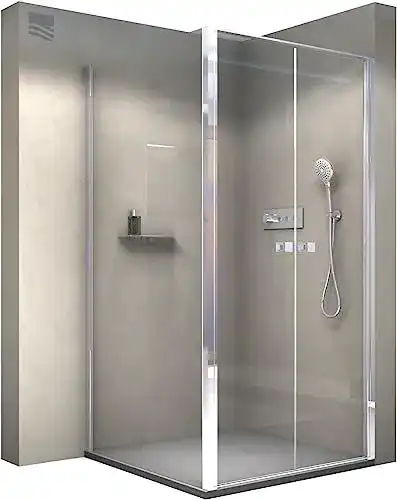 Bernstein Duschkabine EX416-2 90×90 cm aus 6 mm ESG Glas