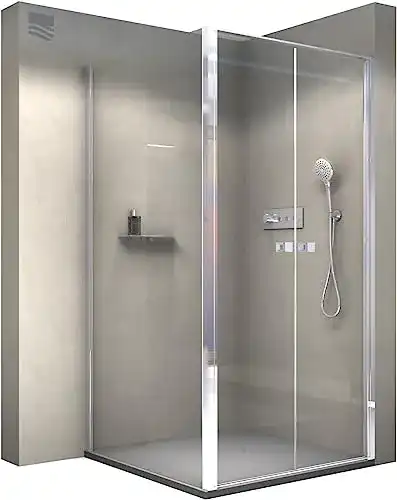 Bernstein Duschkabine EX416-2 90×90 cm aus 6 mm ESG Glas