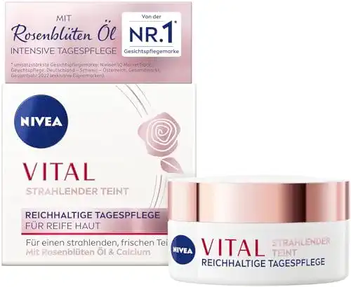 Nivea Vital Tagescreme für reife Haut mit Rosenblütenöl und Calcium