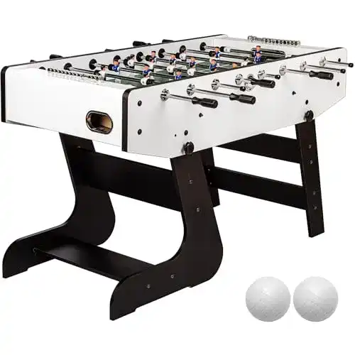 Klappbarer Tischkicker GAMES PLANET Liverpool mit Hohlstangen