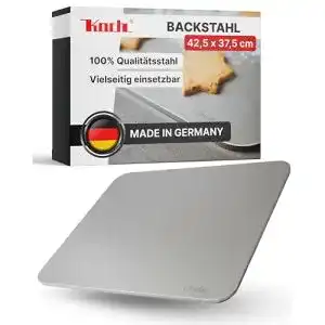 Backstahl Koch 42,5 x 37,5 cm aus 6 mm massivem Pizzastahl