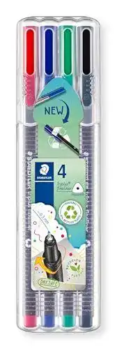 Fineliner Staedtler 334 SB4 Triplus 4er Set in verschiedenen Farben