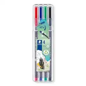 Fineliner Staedtler 334 SB4 Triplus 4er Set in verschiedenen Farben