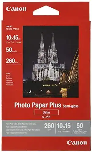 Fotopapier matt Canon SG-201 Plus Seidenglanz 10 x 15 cm