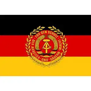DDR-Flagge U24 90 x 150 cm aus Polyester mit Ösen