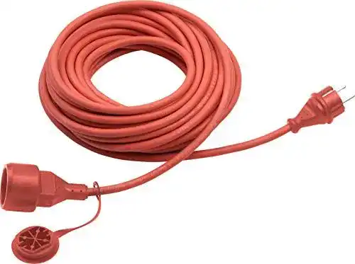 Verlängerungskabel für den Außenbereich von Meister, 10 m, rot
