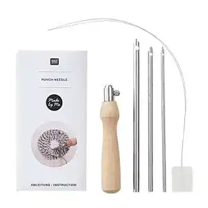 Rico Design Punch Needle aus Holz 2,3 und 4,5 mm im 6-teiligen Set