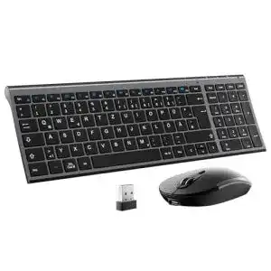 Kabelloses iClever GK03 2.4G Tastatur und Maus Set