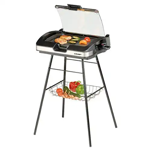 Elektrogrill Cloer 6720 mit Aluminium-Druckgussplatte und Tischgrill-Funktion