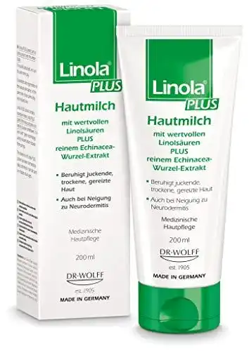 Hautmilch Linola Plus 200 ml – Bodylotion für trockene und juckende Haut