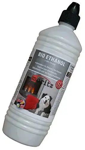 Bioethanol Moritz 1000 ml mit über 95% Ethanol für Ethanolkamine