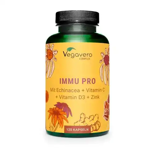 Immunsystem stärken Tabletten Vegavero Immun Komplex mit Echinacea und Vitaminen