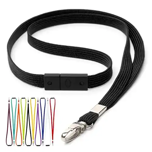 Schlüsselband Ckb Ltd in Schwarz mit Sicherheitsverschluss und Metallklipp