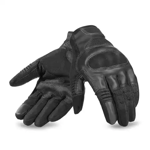 Motorradhandschuhe Grapelet aus Leder für Herren