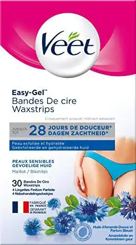 Veet Kaltwachsstreifen zur Enthaarung für Achseln und Bikinizone