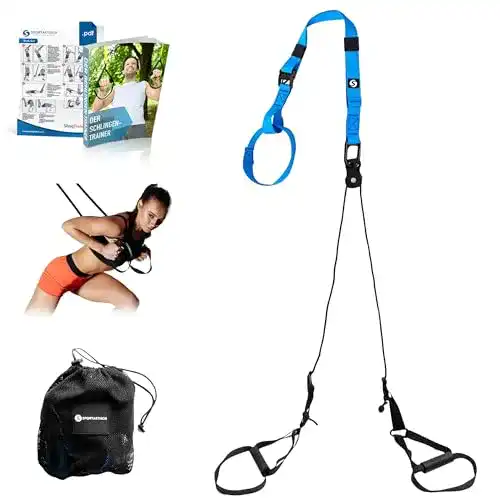Sling-Trainer Sportastisch Schlingentrainer Set mit Umlenkrolle