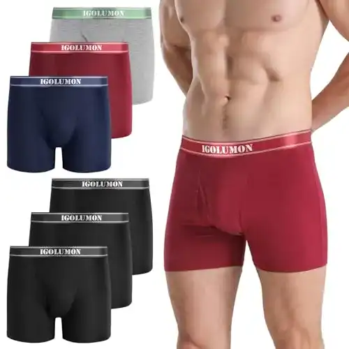 Bambus Boxershorts Herren im 6er Pack von IGOLUMON
