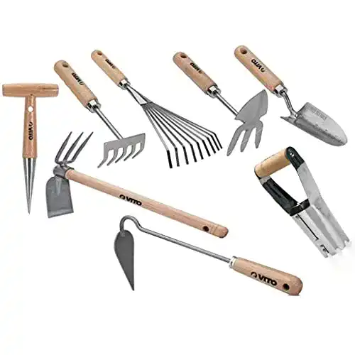 Gartenwerkzeug Set VITO Garden aus Stahl für Gartenarbeiten