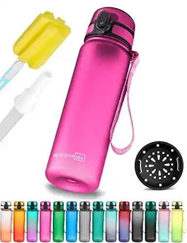 Trinkflasche mit Strohhalm My Vesperbox Minny für Kinder