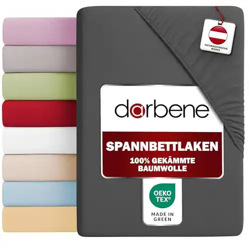 Spannbettlaken DarBene 90×200 aus Baumwolle