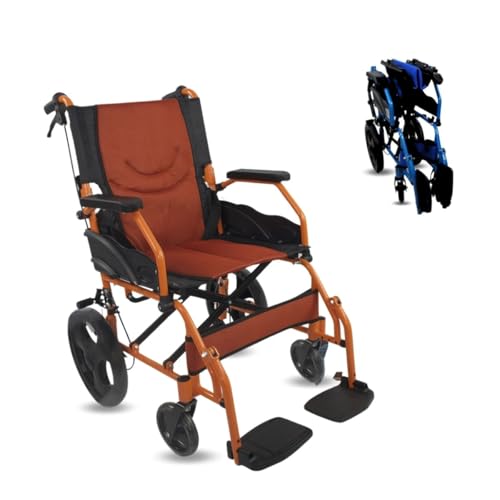 Klappbarer Leichtgewicht-Rollstuhl von Mobiclinic mit 41 cm Sitzbreite