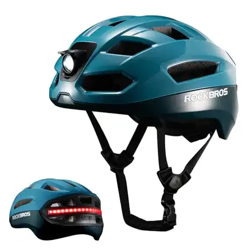 Fahrradhelm Rockbros mit Blinker und Licht für Herren und Damen