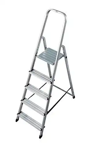 Krause Corda Stehleiter mit 5 Stufen, Modell 000729