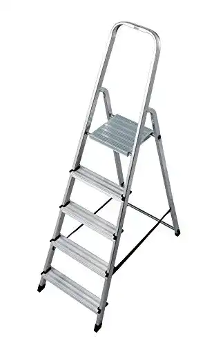 Krause Corda Stehleiter mit 5 Stufen, Modell 000729