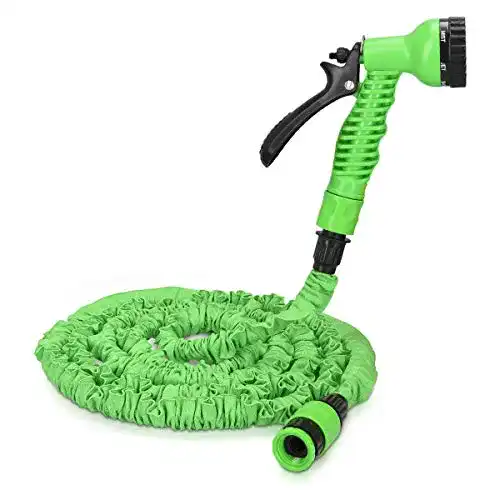 Flexibler Gartenschlauch 30m mit 7 Funktionen und Schnelladaptern