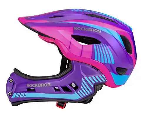 Rockbros Kinderhelm Integrierter Fahrradhelm für Kinder und Jugendliche