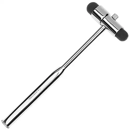 Reflexhammer May mit Nadel, 19 cm lang, 90 g, verchromt