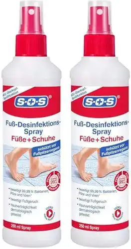 Schuhdeo SOS Fußdesinfektionsspray gegen Fußgeruch und Fußpilz