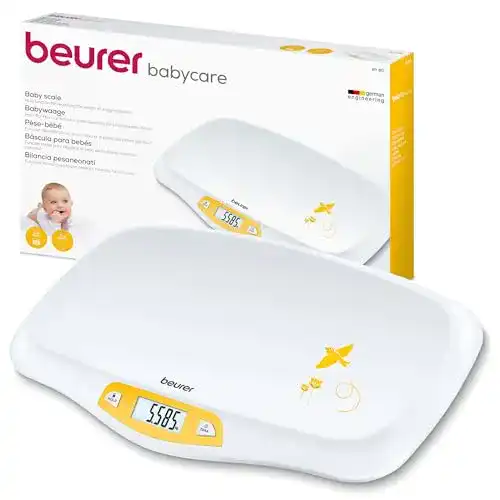 Babywaage Beurer BY 80 mit gewölbter Oberfläche und 20 kg Tragkraft